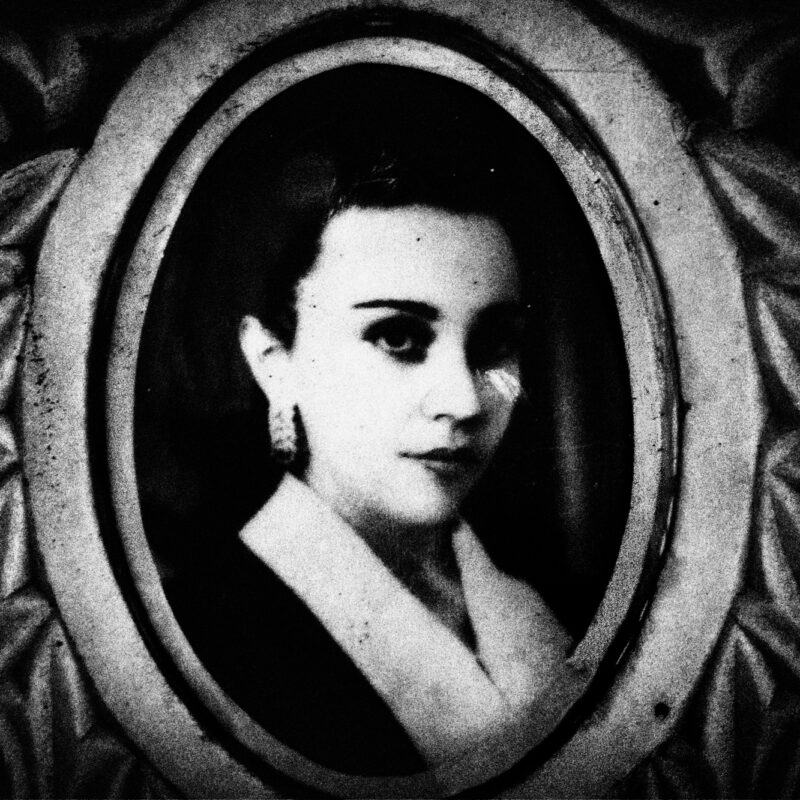 Black and white portrait of a grandmother evoking memory and the past by Eleni Onasoglou.